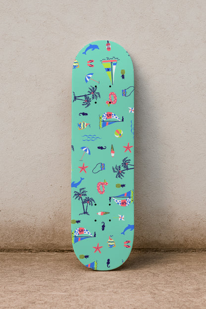 Iconos de verano tropical