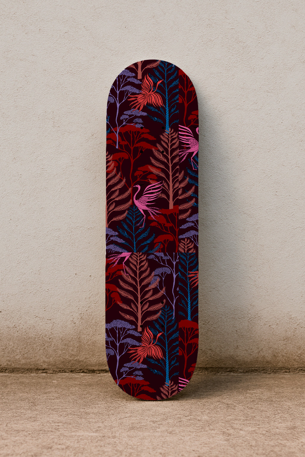 Aves en el bosque al atardecer