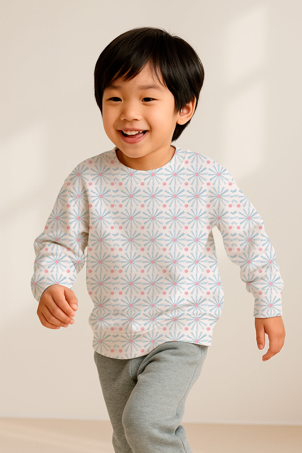 Radios azules y rojos