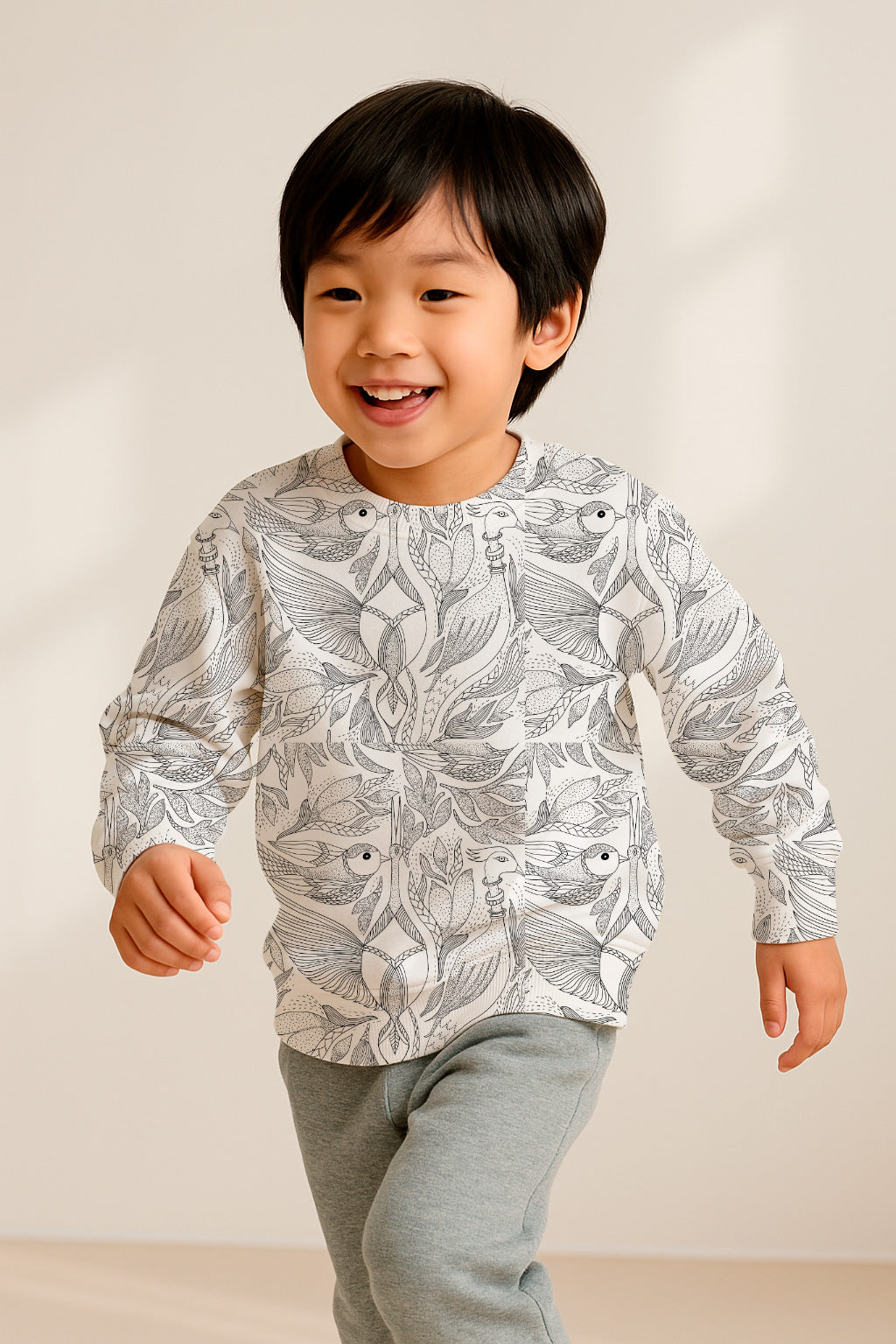 Tropical Birds in Harmony