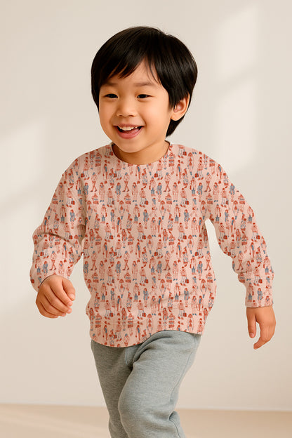 Boceto de la multitud de la moda