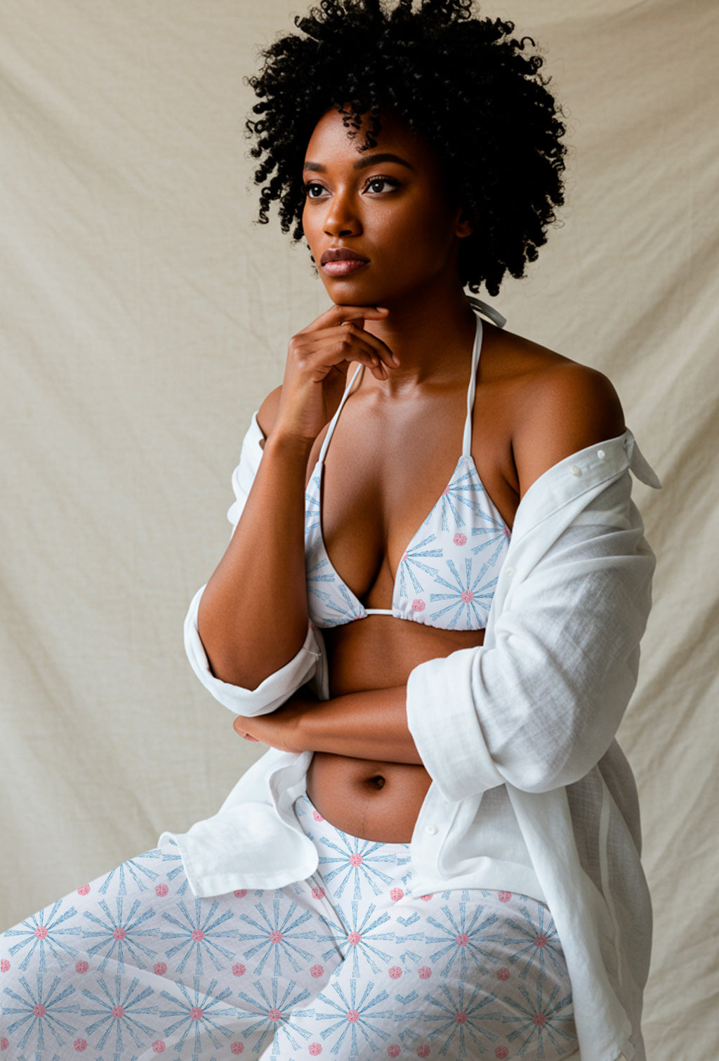 Radios azules y rojos