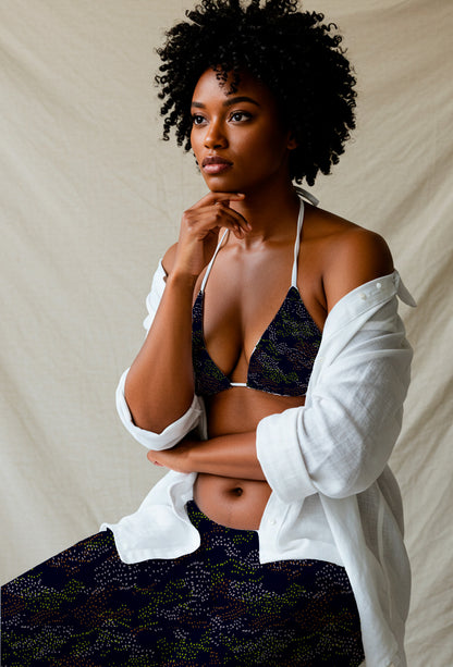 Textura orgánica puntillista en colores del bosque