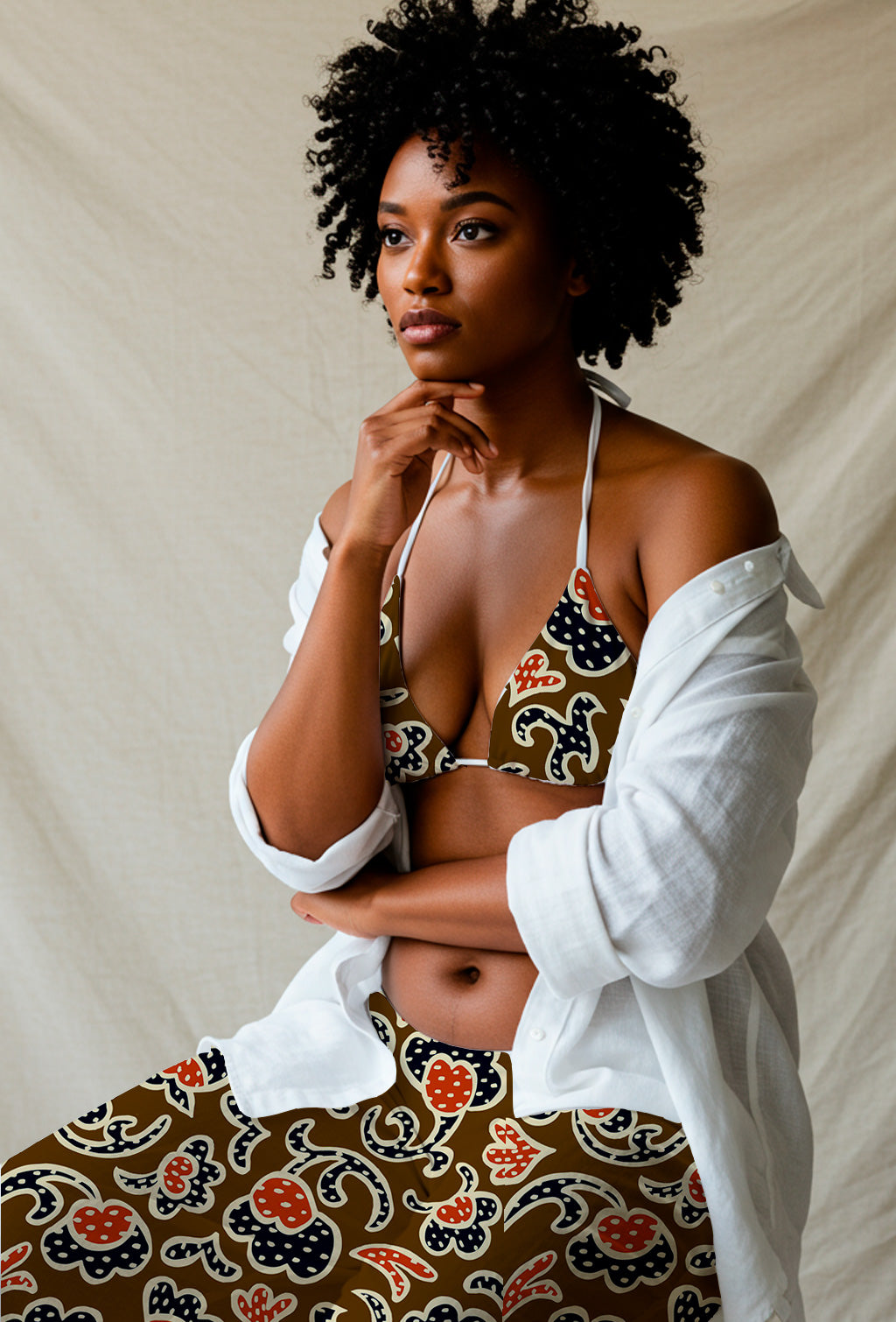 Remolinos florales vintage