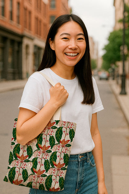 Follaje tropical con calaveras