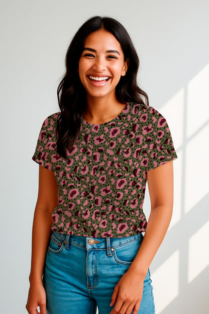 Estampado de leopardo rosa