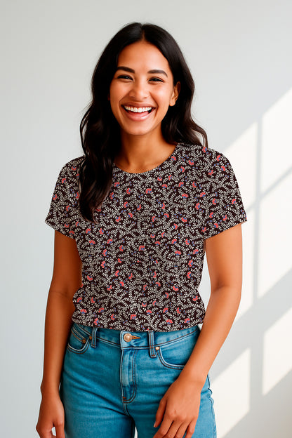 Mini Red Floral Vine