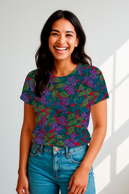 Dense jungle of large leaves