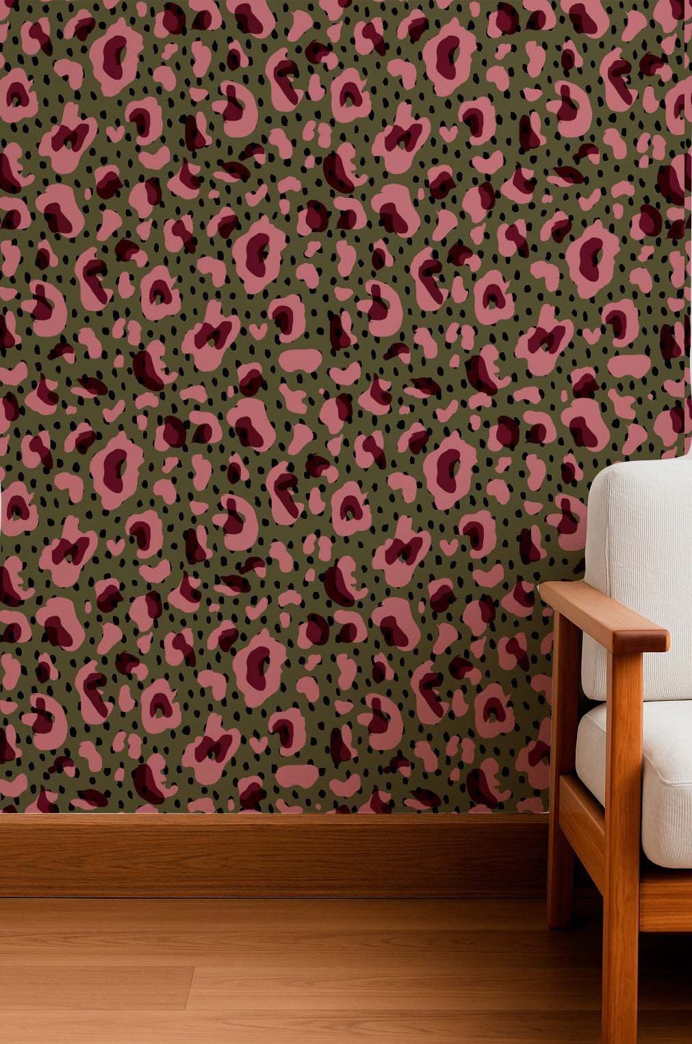 Estampado de leopardo rosa