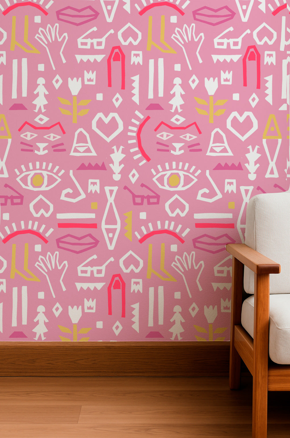 Iconos simbólicos rosas