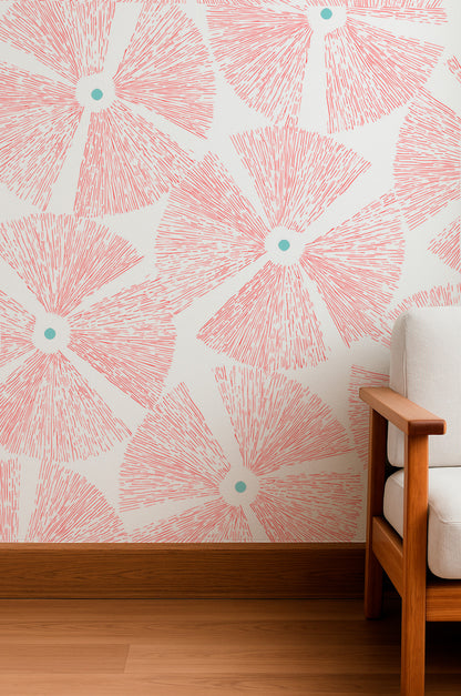 Abanicos radiales de coral