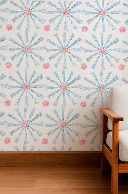 Radios azules y rojos