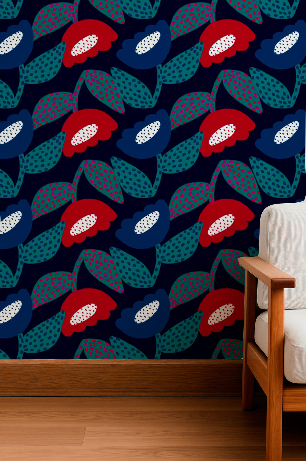 Jardín de primavera estilizado