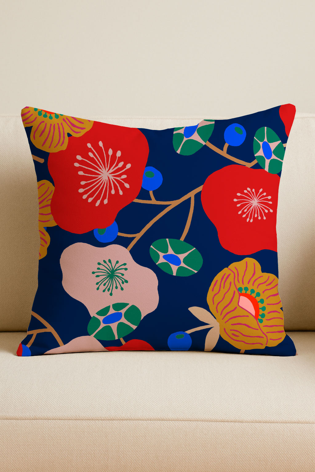 Folk Embroidery on Red