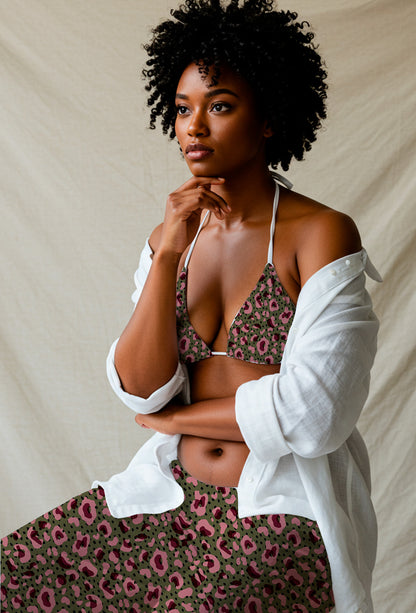 Estampado de leopardo rosa