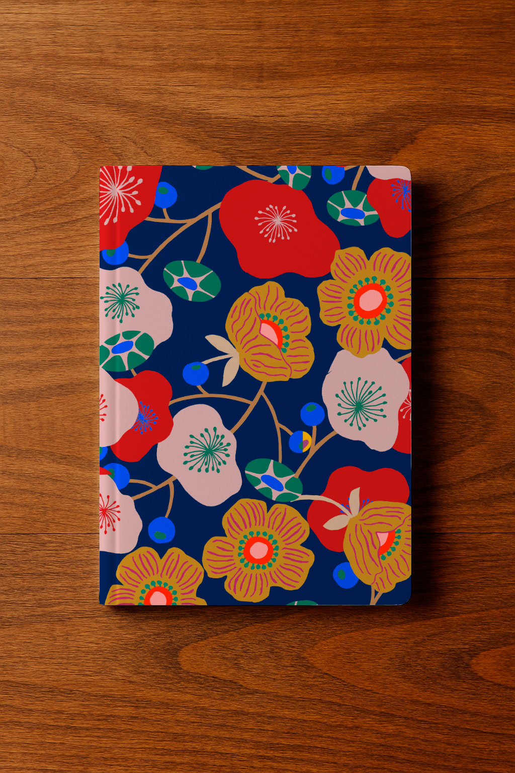 Folk Embroidery on Red