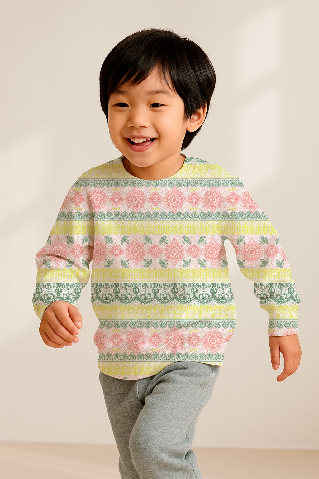 Armonía de rayas de encaje