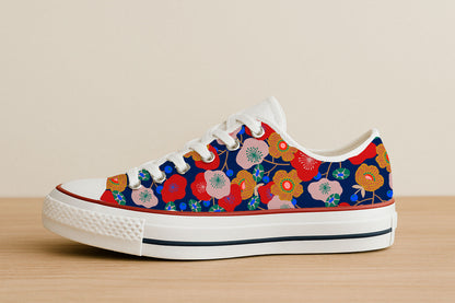 Folk Embroidery on Red