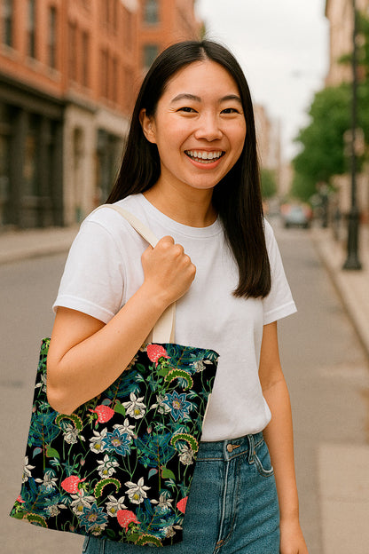 Tangled Exotic Flowers