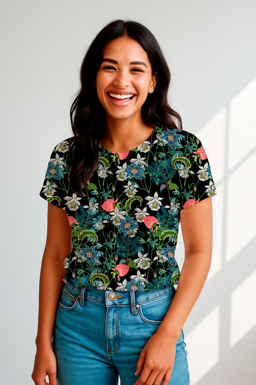 Tangled Exotic Flowers