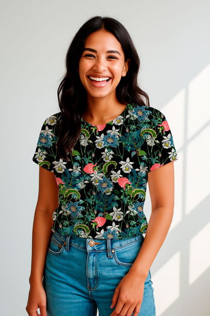 Tangled Exotic Flowers