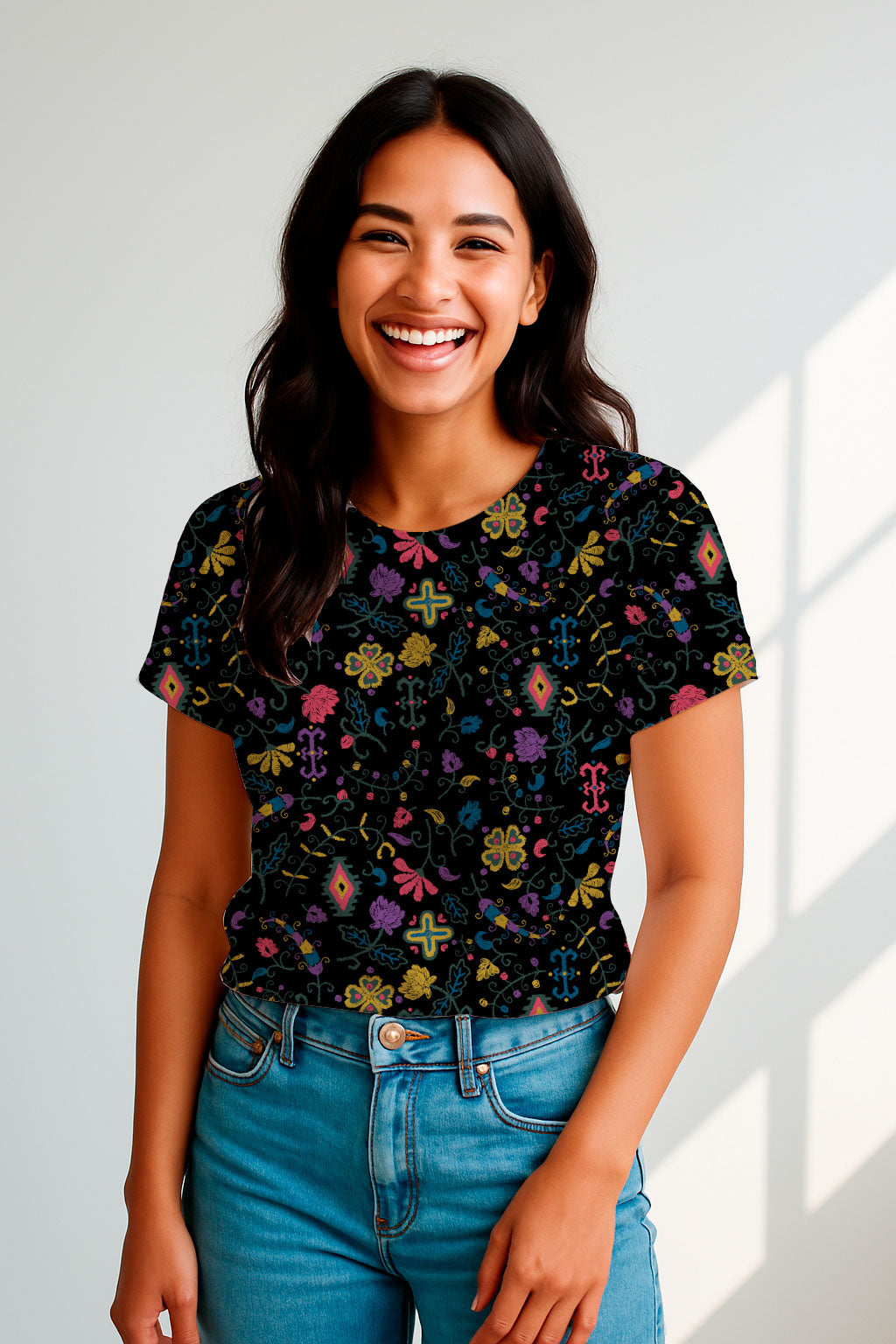 Motivo bordado bohemio