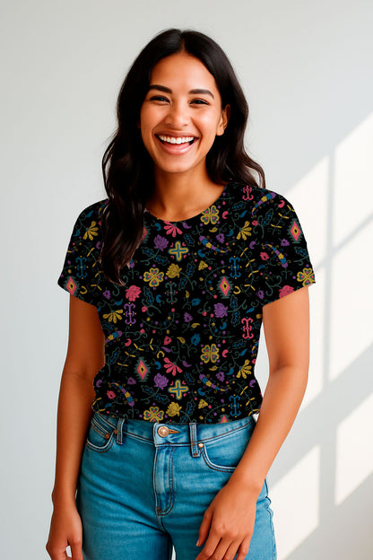 Motivo bordado bohemio