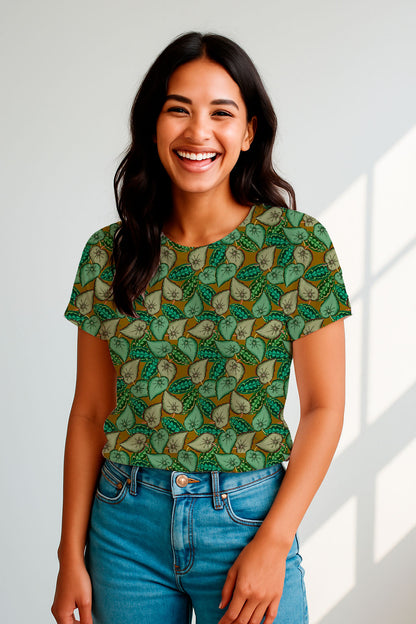 Patrones de hojas superpuestas