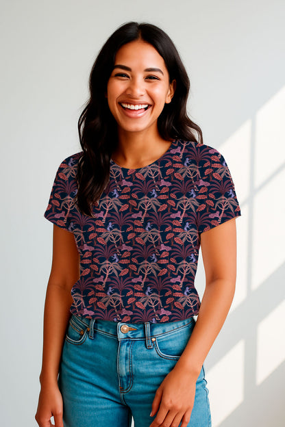 Tigres y monos en la selva de coral