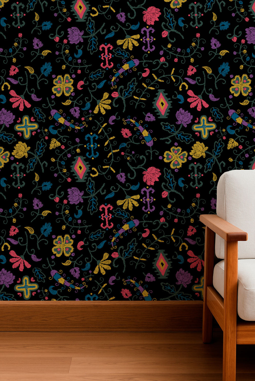 Motivo bordado bohemio